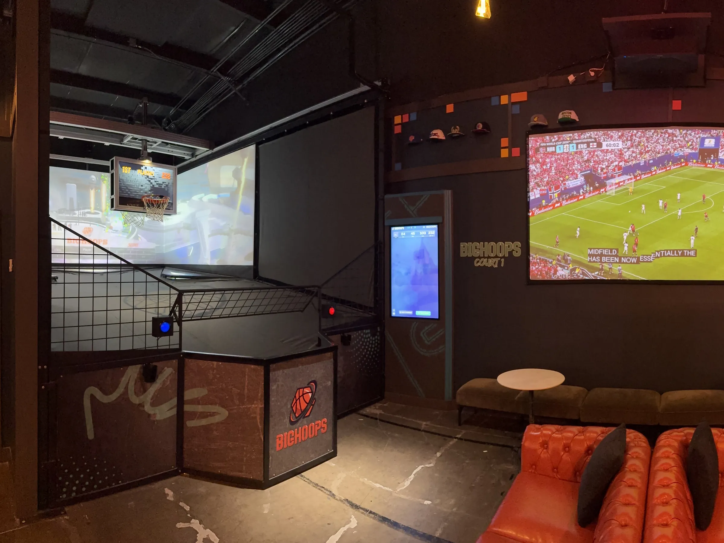BigHoops court at Electric Sports Social