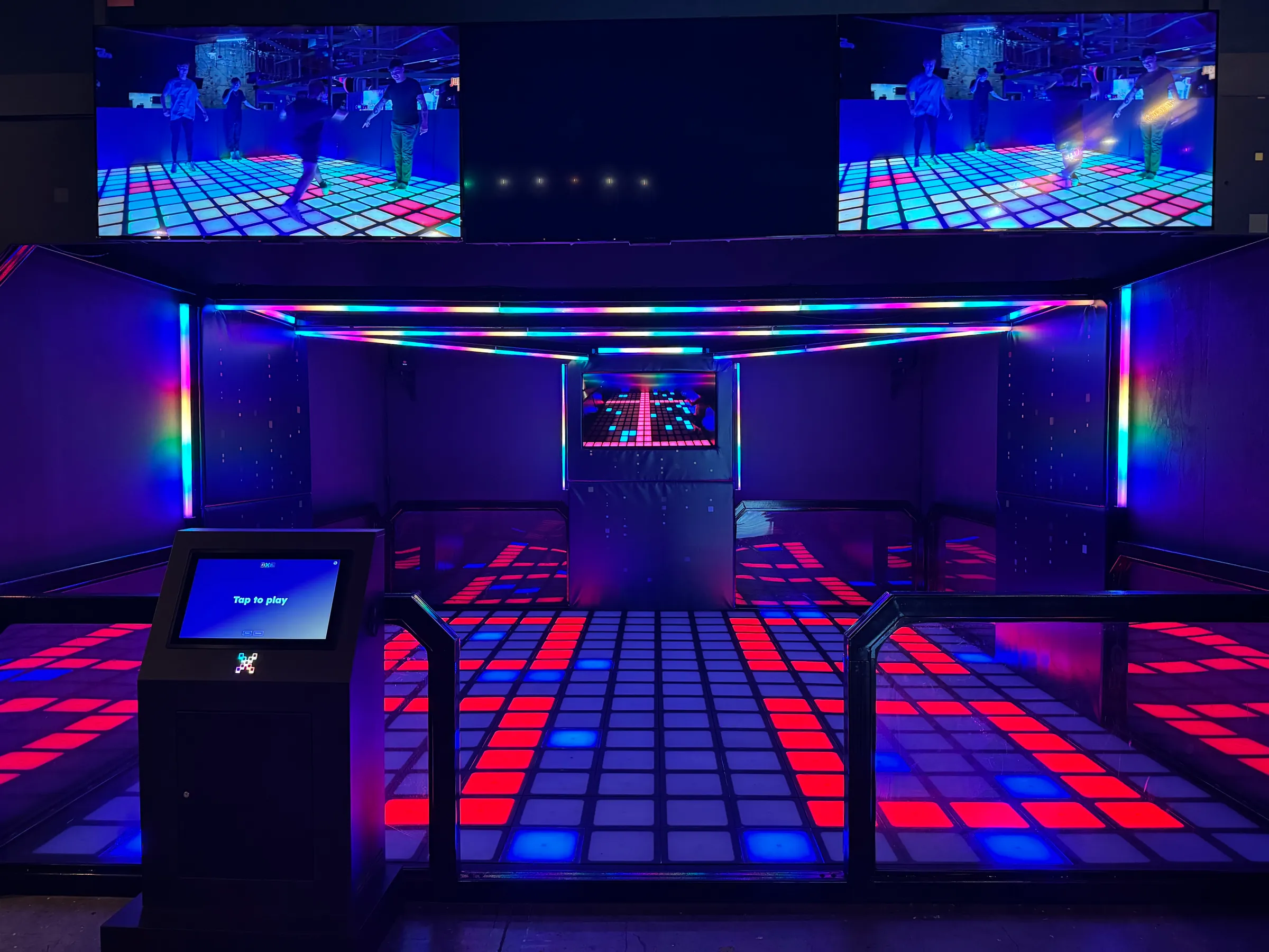 Pixel Game Floor at Electric Sports Social